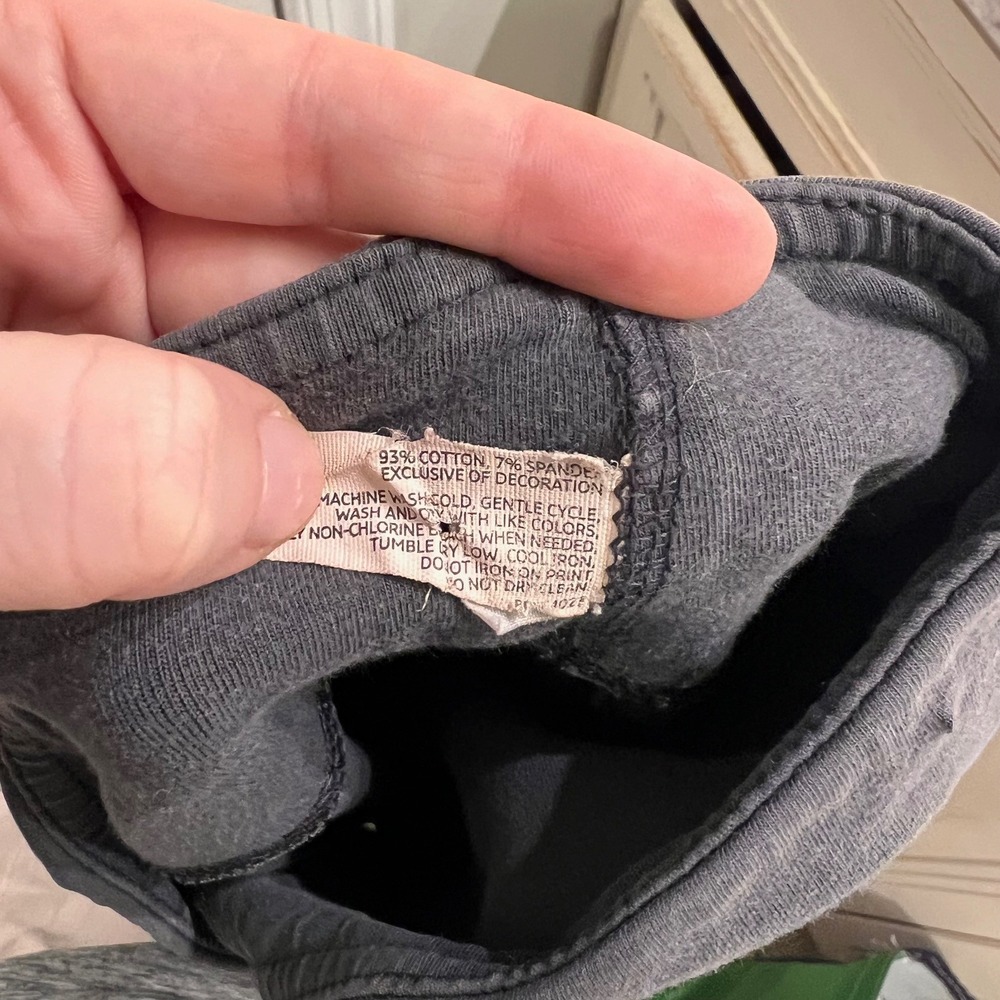 Old Navy Do a Little Yoga Pants Charcoal Grey Mid Rise Straight Leg Womens L - Picture 9 of 9